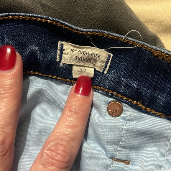 Madewell Women’s Sz 32 10" High Rise Skinny Button Fly Jeans - Picture 6 of 7